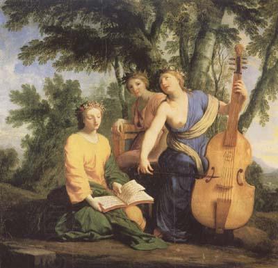 Eustache Le Sueur Melpomene,Erato und Polymnia (mk08) oil painting picture